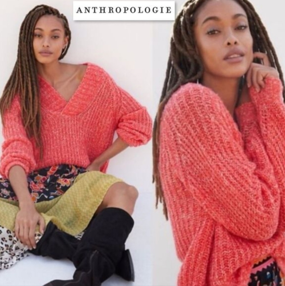 Anthrpologie Honore Wool Blend Sweater Size Small - Picture 2 of 8